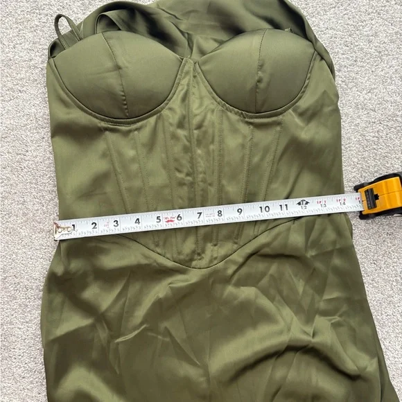 Olive Green Dress - Picture 7 of 11